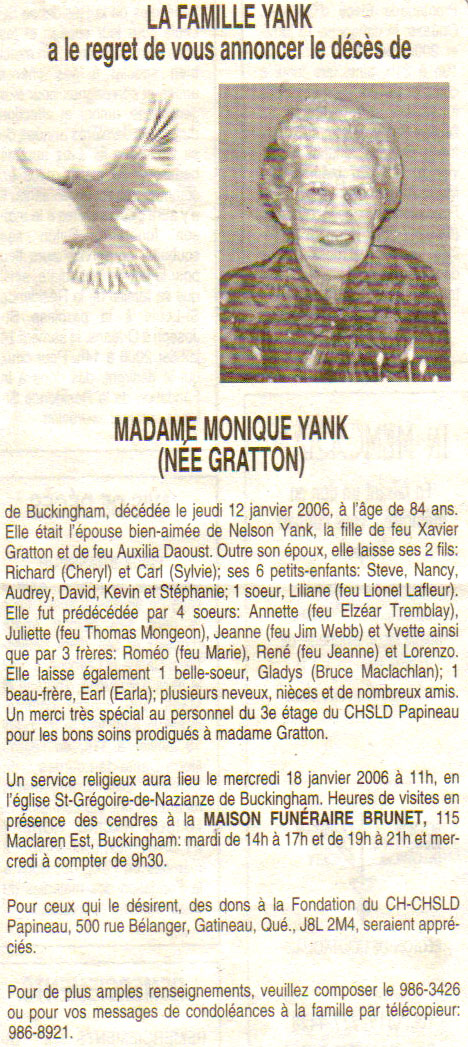 Monique Yank (French) Monique Yank (French)